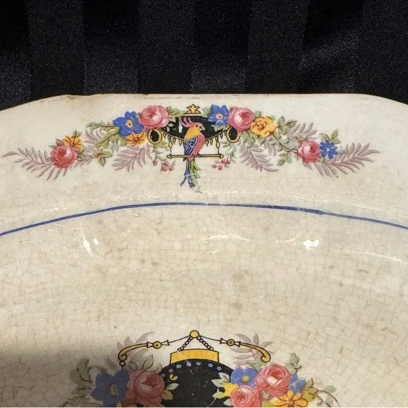 Vintage China Penn Parrot Serving Platter - Picture 3 of 16